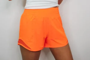 Allie Lynn's Boutique Activewear<Active Pleat Tennis Shorts "Highlight Orange"