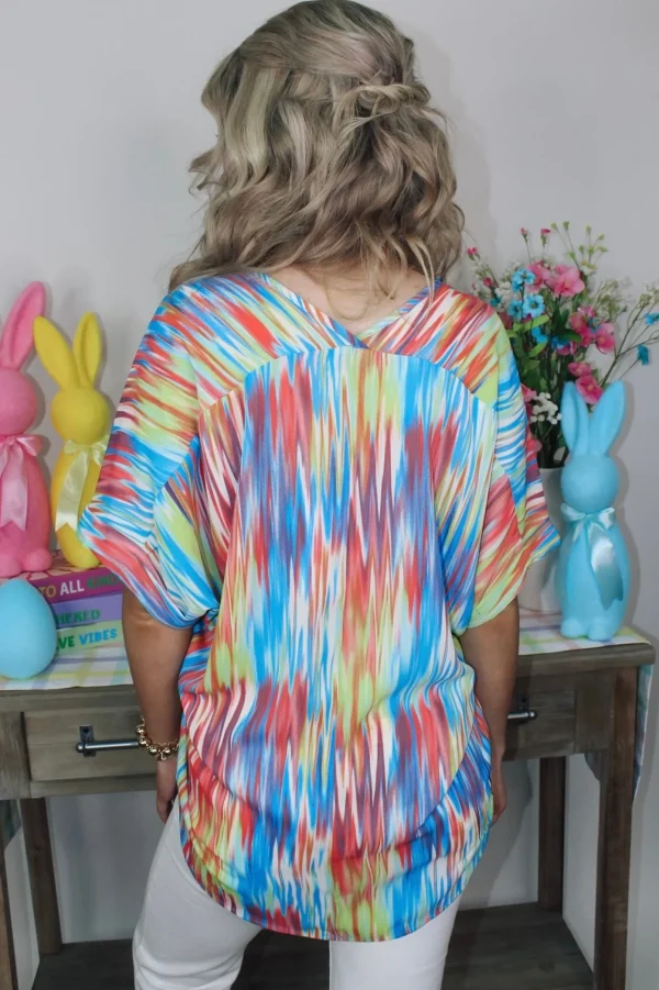 Allie Lynn's Boutique Printed Tops<Adrienne Madison "Summer Zag" Top