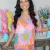 Allie Lynn's Boutique Printed Tops<Adrienne Madison "Tropic Frenzy" Top