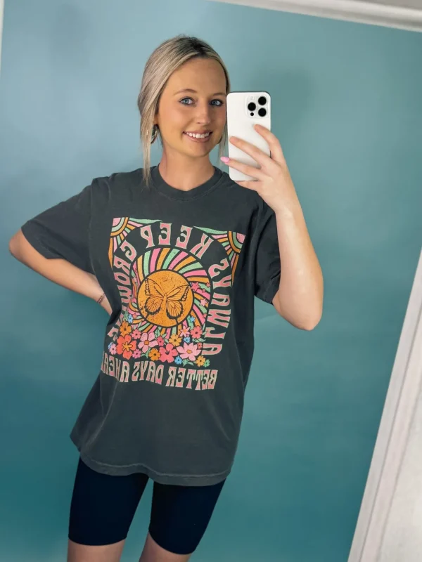 Allie Lynn's Boutique Graphic Tees<Always Keep Growing Graphic Tee "Pepper"