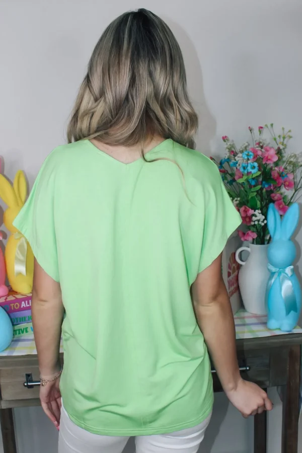 Allie Lynn's Boutique Solid Tops<Apple Mint Top