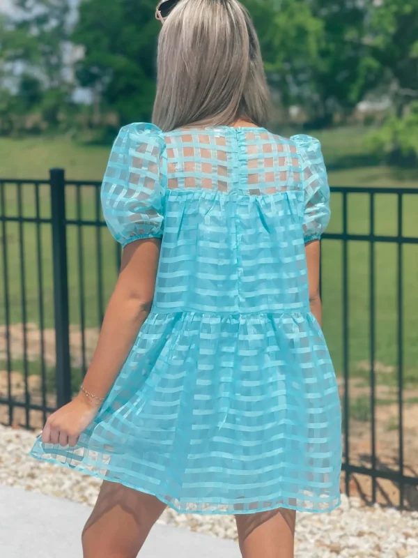 Allie Lynn's Boutique Solid Dresses<Baby Blue Babydoll Dress