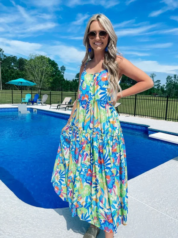 Allie Lynn's Boutique Printed Dresses<Barbados Midi Dress