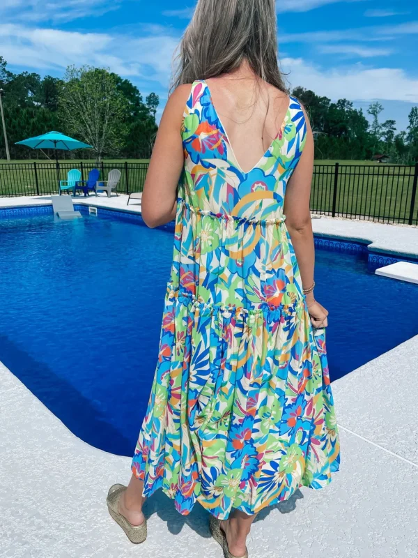 Allie Lynn's Boutique Printed Dresses<Barbados Midi Dress