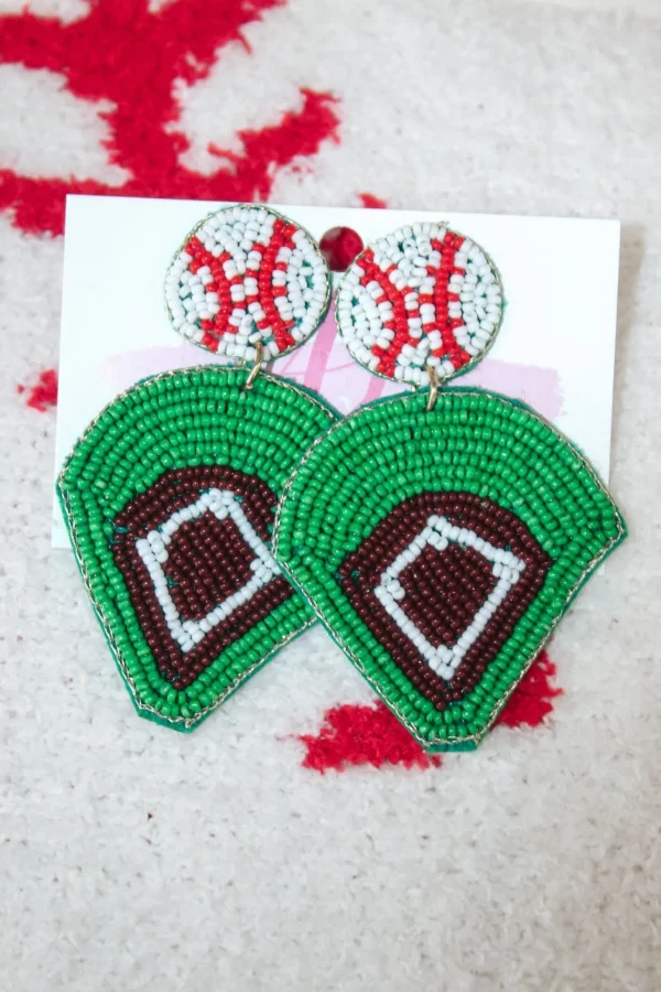 Allie Lynn's Boutique Jewelry<Baseball Field Earrings