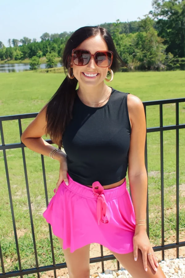 Allie Lynn's Boutique Solid Tops<Black Solid Tank