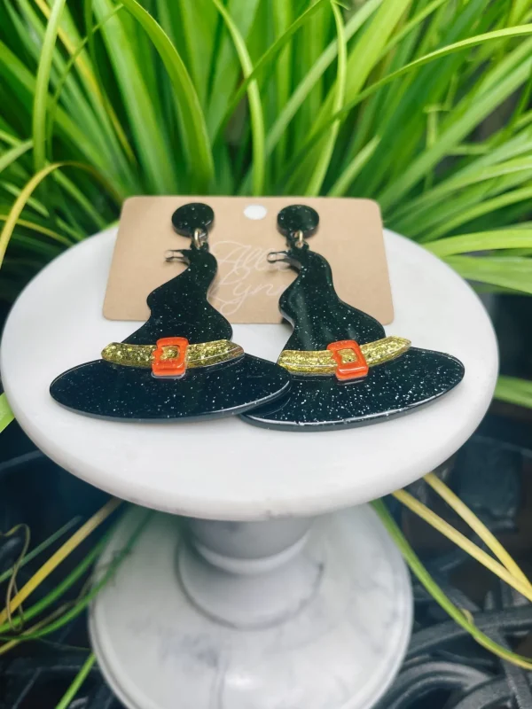 Allie Lynn's Boutique Jewelry<Black Witch Earrings