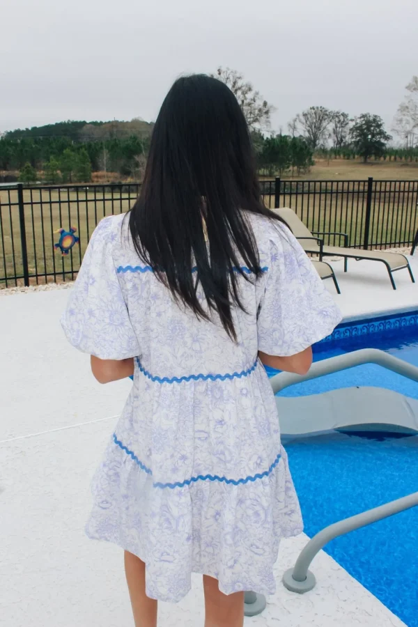 Allie Lynn's Boutique Spring Break Edit<Blue Paisley Dress