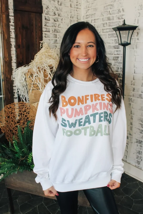 Allie Lynn's Boutique Graphic Tees<Bonfires / Pumpkins Sweatshirt