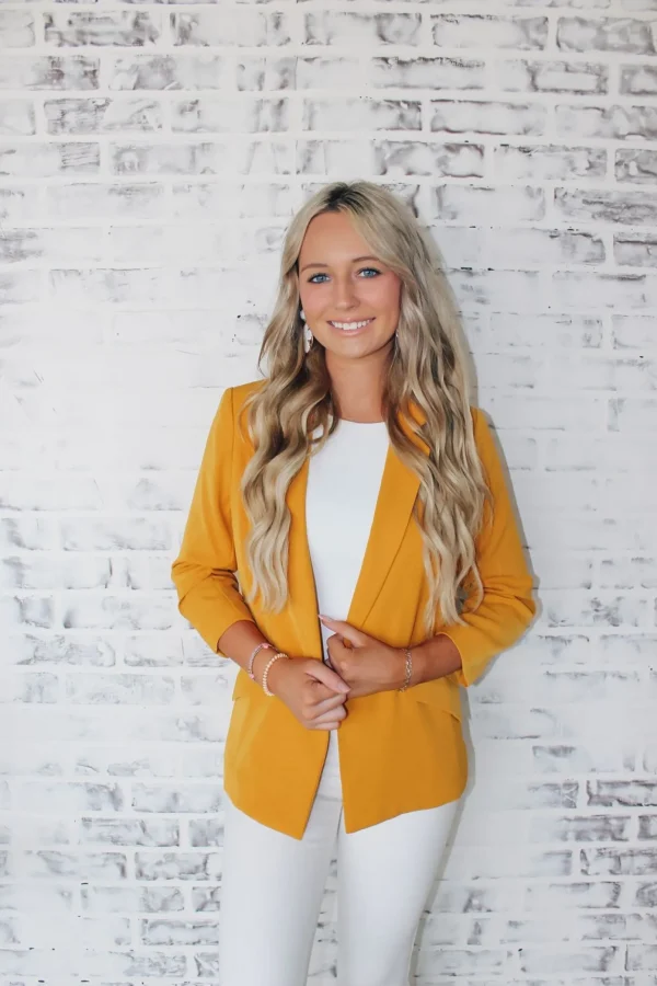 Allie Lynn's Boutique Sweaters/Jackets<Boss Blazer "Mustard"