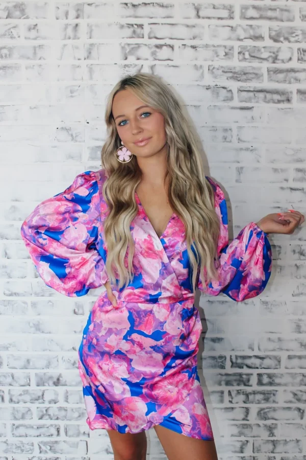 Allie Lynn's Boutique Printed Dresses<Bubble Gum Mini Dress