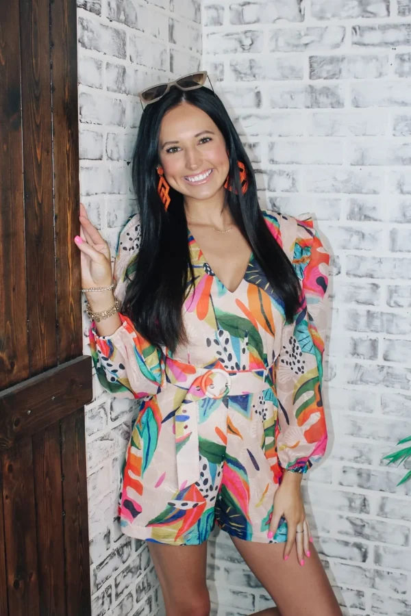 Allie Lynn's Boutique Spring Fever<Cabo Romper