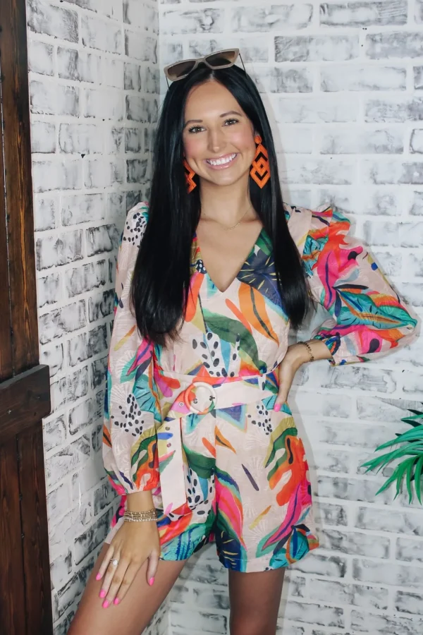 Allie Lynn's Boutique Spring Fever<Cabo Romper