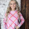 Allie Lynn's Boutique Sweaters/Jackets<Chain Print Sweater