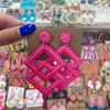 Allie Lynn's Boutique Spring Fever<Color Pop Earrings "Pink"