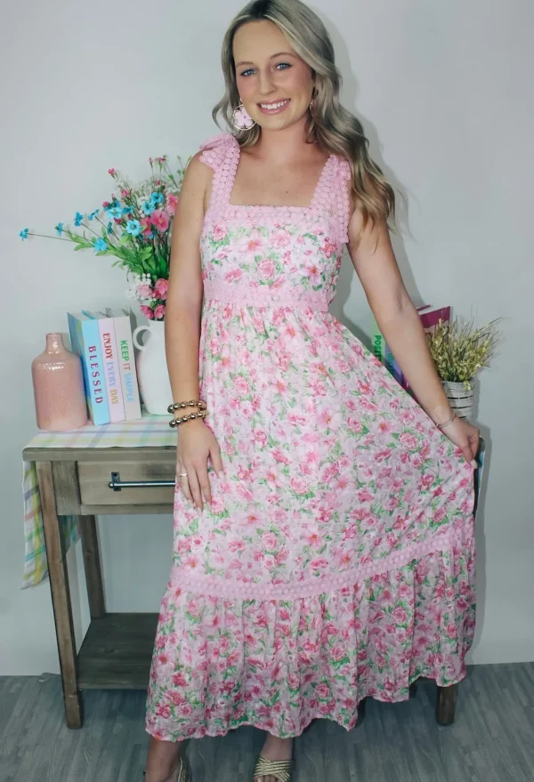 Allie Lynn's Boutique Printed Dresses<Demi Floral Midi Dress