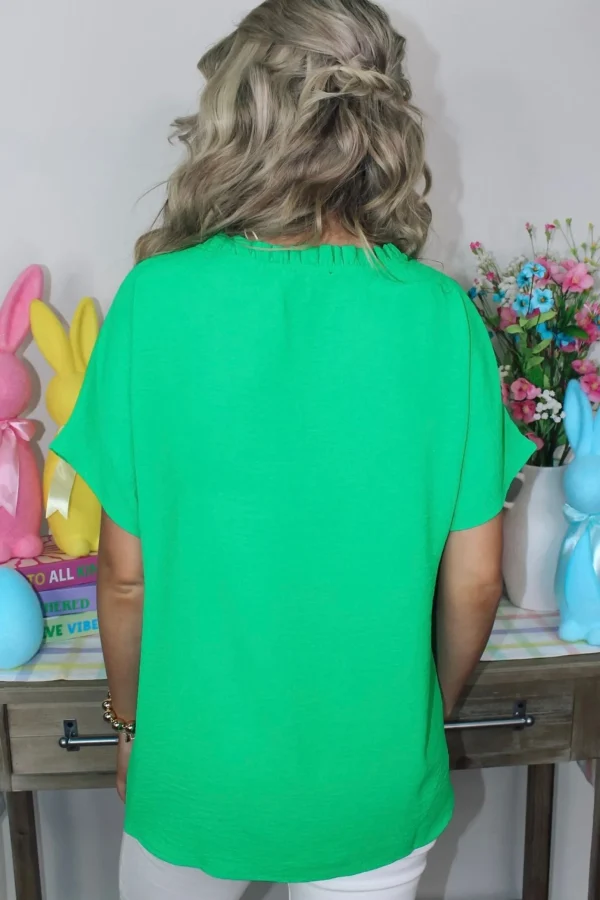 Allie Lynn's Boutique Spring Fever<Essential Top "Kelly Green"