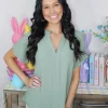 Allie Lynn's Boutique Spring Fever<Essential Top "Sage"