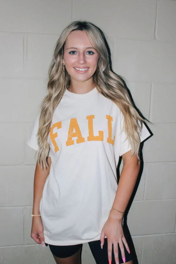 Allie Lynn's Boutique Graphic Tees<Fall Oversized Graphic Tee "Ivory"