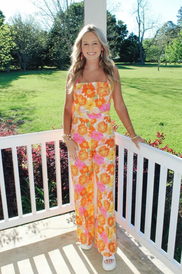 Allie Lynn's Boutique Rompers/Sets<Floral Showstopper Jumpsuit