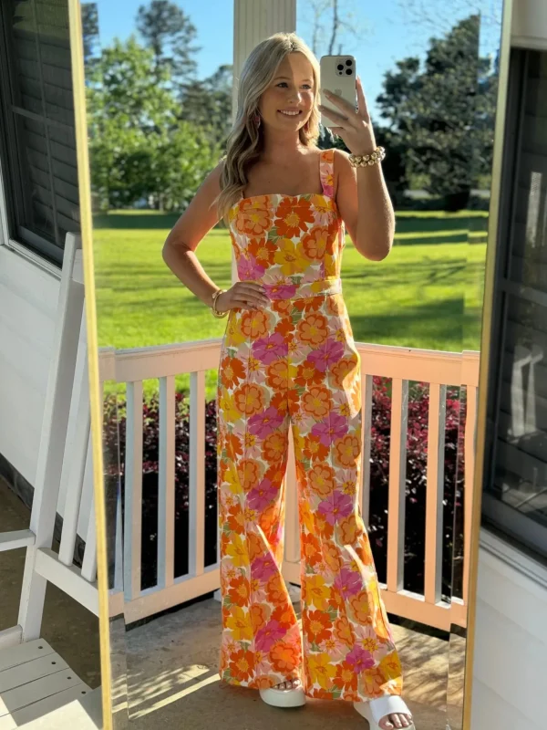 Allie Lynn's Boutique Rompers/Sets<Floral Showstopper Jumpsuit