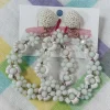 Allie Lynn's Boutique Jewelry<Fun Floral Earrings "White"