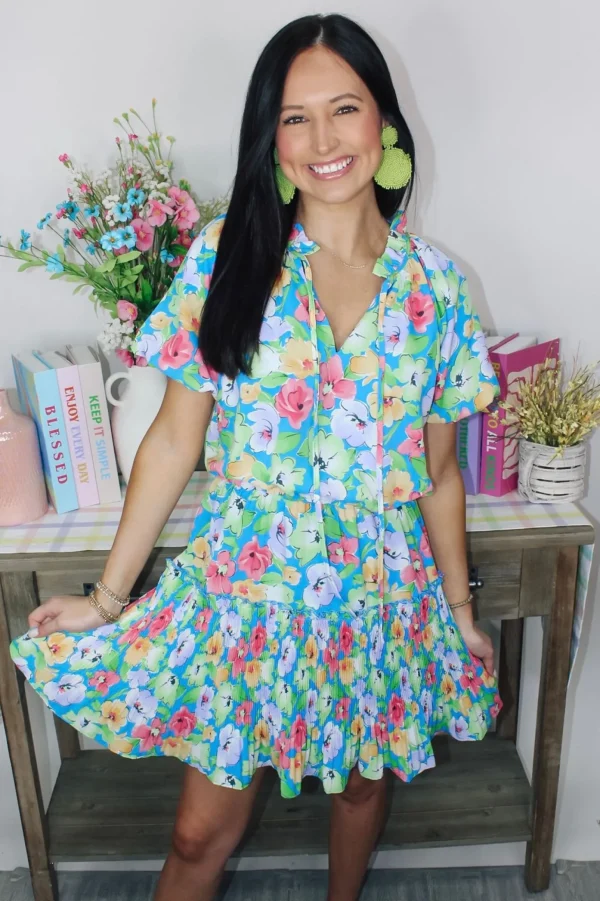 Allie Lynn's Boutique Printed Dresses<Garden Of Dreams Mini Dress