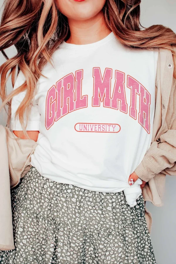 Allie Lynn's Boutique Graphic Tees<Girl Math University Graphic Tee