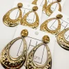 Allie Lynn's Boutique Hart Designs Jewelry<Gold Thick Hoop Earrings