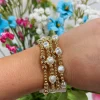 Allie Lynn's Boutique Hart Designs Jewelry<Golden Pearl Bracelet Stack