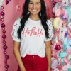 Allie Lynn's Boutique Printed Tops<Hohoho Candy Cane Top