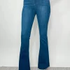 Allie Lynn's Boutique Pants<Hr Scissor Cut Bell Bottom "Dark Denim"