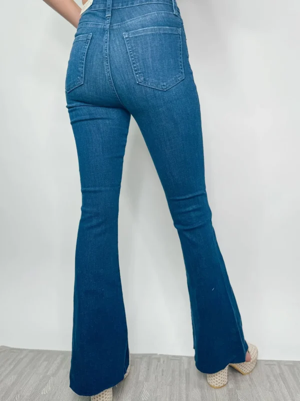 Allie Lynn's Boutique Pants<Hr Scissor Cut Bell Bottom "Dark Denim"