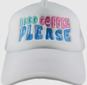 Allie Lynn's Boutique Trucker Hats<Iced Coffee Please Trucker Hat "White"