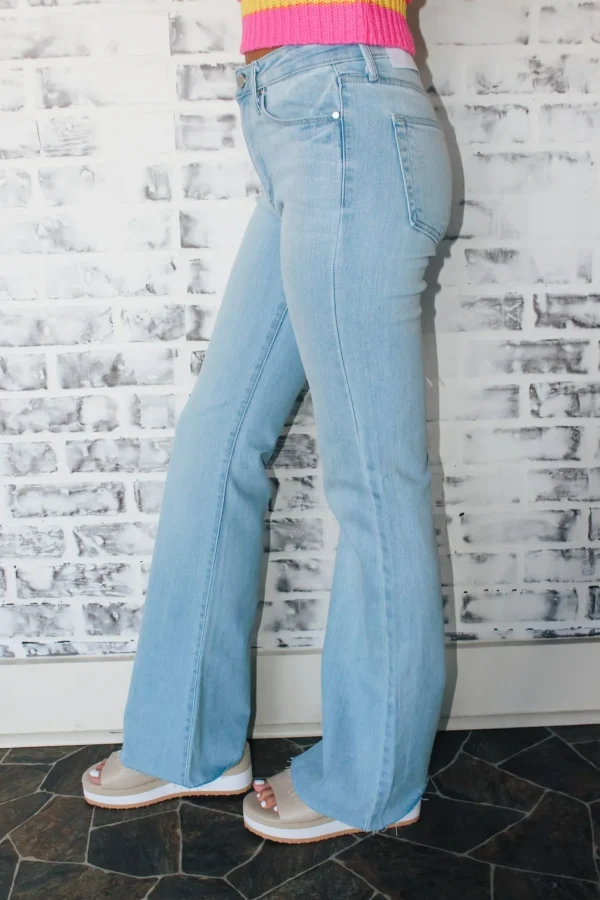 Allie Lynn's Boutique Pants<Jbd Hr Scissor Cut Flare "Light Denim"