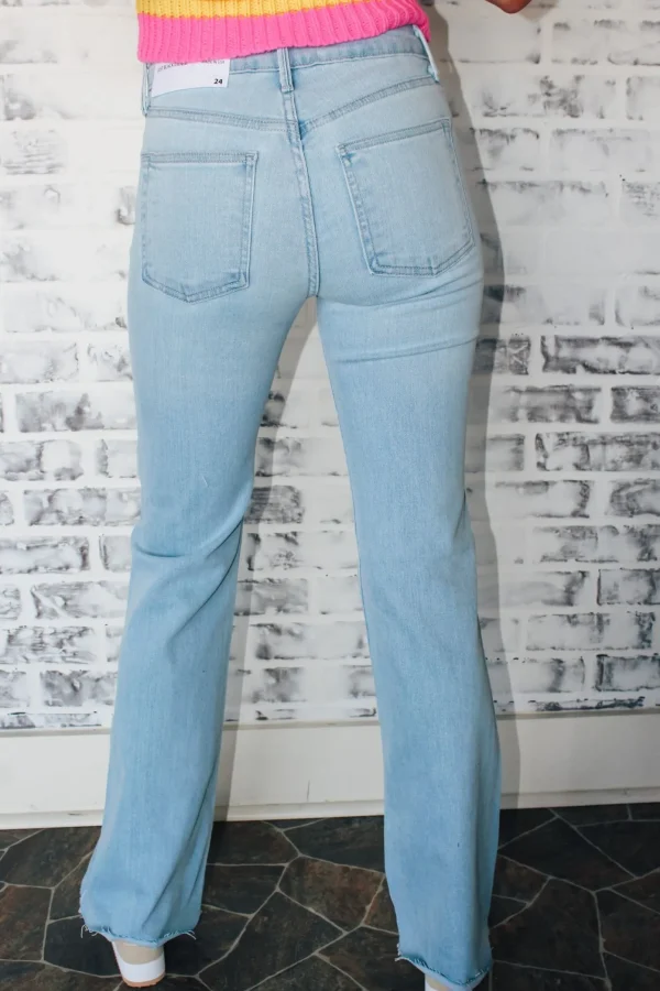 Allie Lynn's Boutique Pants<Jbd Hr Scissor Cut Flare "Light Denim"