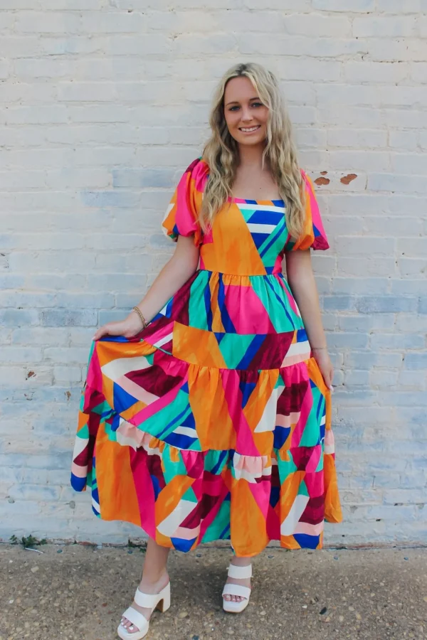 Allie Lynn's Boutique Printed Dresses<Laina Maxi Dress "Fall Edition"