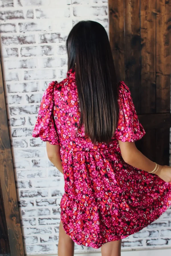 Allie Lynn's Boutique Printed Dresses<Magenta August Dress