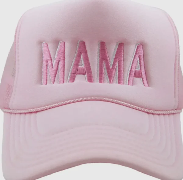 Allie Lynn's Boutique Trucker Hats<Mama Foam Trucker Hat "Pink/White"