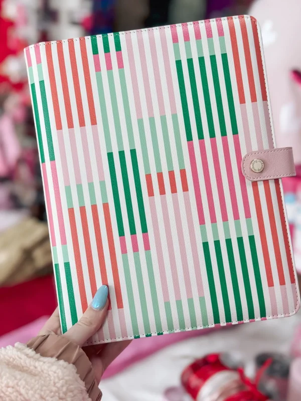 Allie Lynn's Boutique Gifts<Mary Square - Line It Up Folio "Pink And Green"