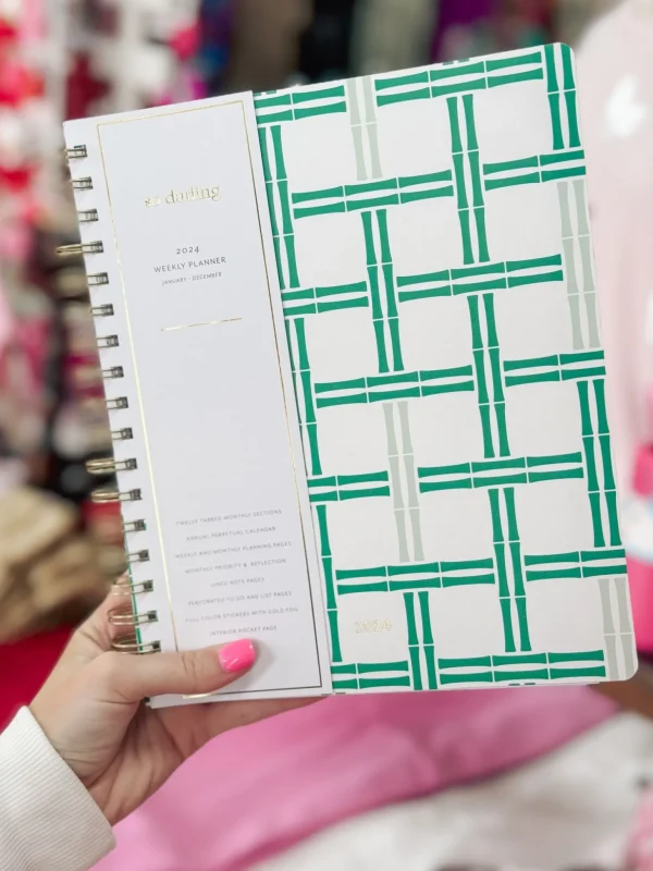 Allie Lynn's Boutique Gifts<Mary Square - Spiral Planner "Bamboo"