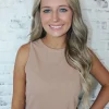 Allie Lynn's Boutique Solid Tops<My Style Top "Taupe"