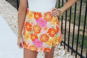 Allie Lynn's Boutique Shorts/Skirts<Oh So Orange Skort