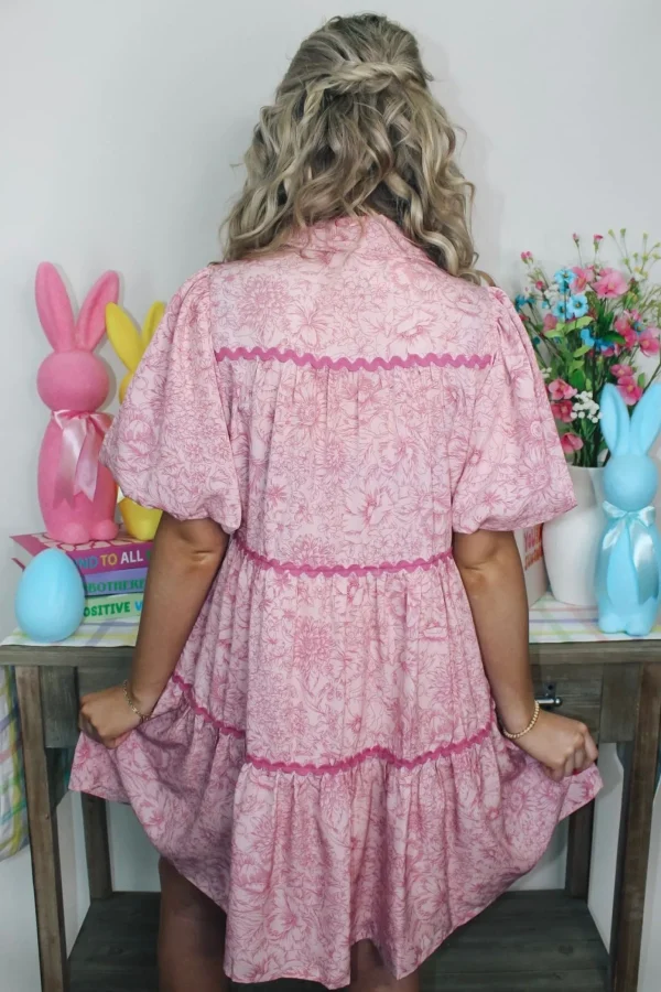 Allie Lynn's Boutique Spring Fever<Pink Paisley Dress