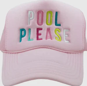 Allie Lynn's Boutique Trucker Hats<Pool Please Trucker Hat "Light Pink"