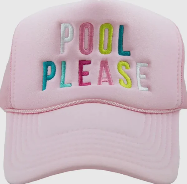 Allie Lynn's Boutique Trucker Hats<Pool Please Trucker Hat "Light Pink"