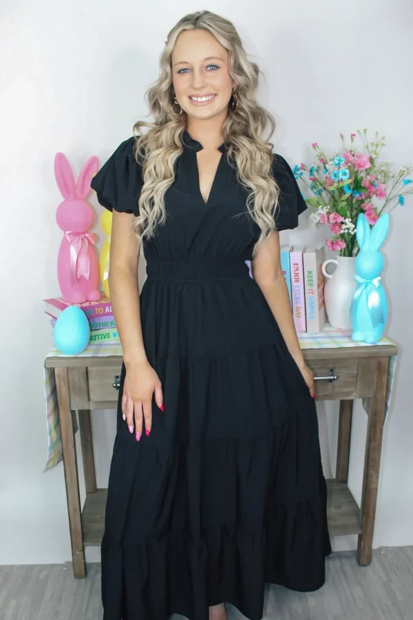 Allie Lynn's Boutique Spring Fever<Spring Fever Dress "Black"