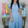 Allie Lynn's Boutique Maxi/Midi Dresses<Spring Fever Dress "Chambray"