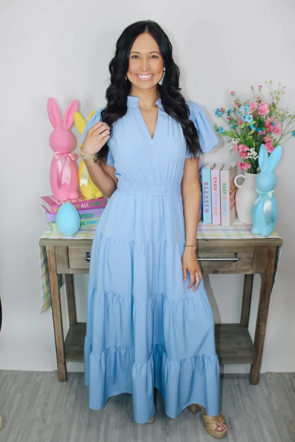 Allie Lynn's Boutique Spring Fever<Spring Fever Dress "Chambray"