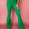 Allie Lynn's Boutique Pants<Stretch Bell Bottoms "Kelly Green"